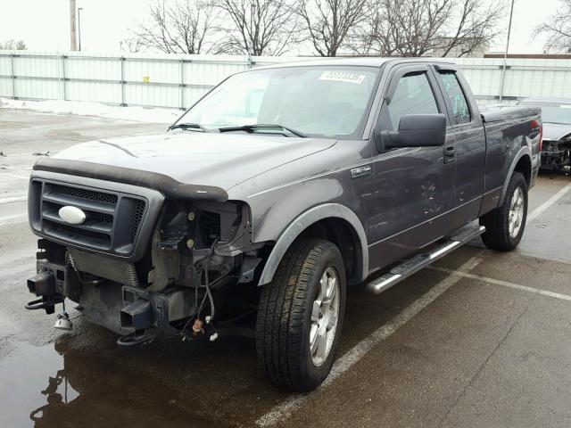 1FTPX14586KB21507 - 2006 FORD F150 CHARCOAL photo 2