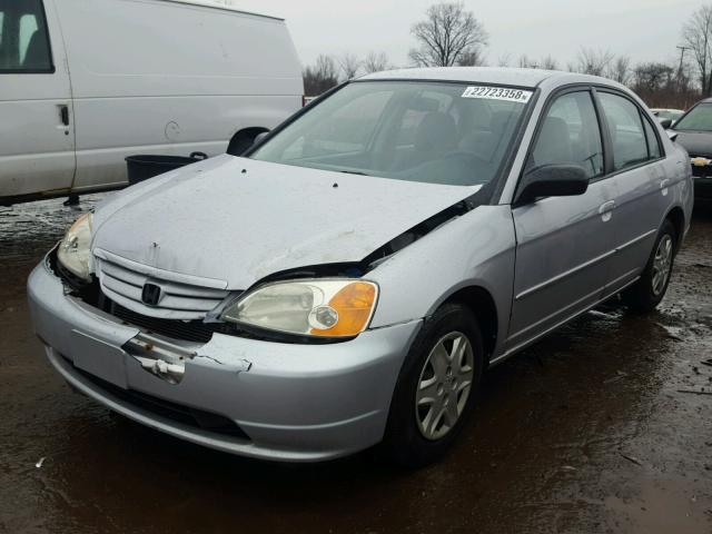 1HGES16503L029267 - 2003 HONDA CIVIC LX WHITE photo 2