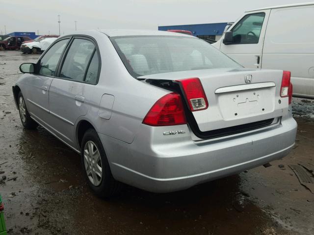 1HGES16503L029267 - 2003 HONDA CIVIC LX WHITE photo 3