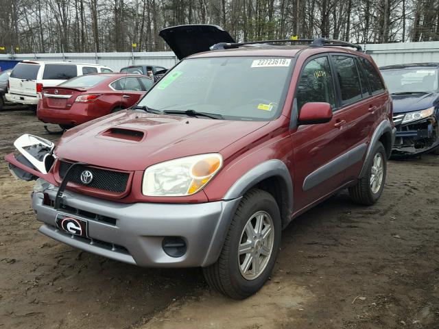 JTEGD20VX50050031 - 2005 TOYOTA RAV4 RED photo 2