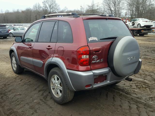 JTEGD20VX50050031 - 2005 TOYOTA RAV4 RED photo 3