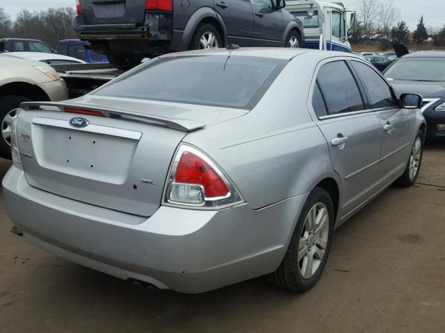 3FAHP08Z78R232288 - 2008 FORD FUSION SEL SILVER photo 4