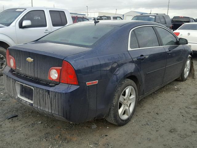 1G1ZB5EB7AF238556 - 2010 CHEVROLET MALIBU LS BLUE photo 4