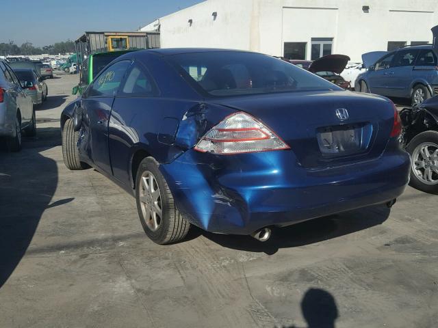 1HGCM82673A018691 - 2003 HONDA ACCORD EX BLUE photo 3