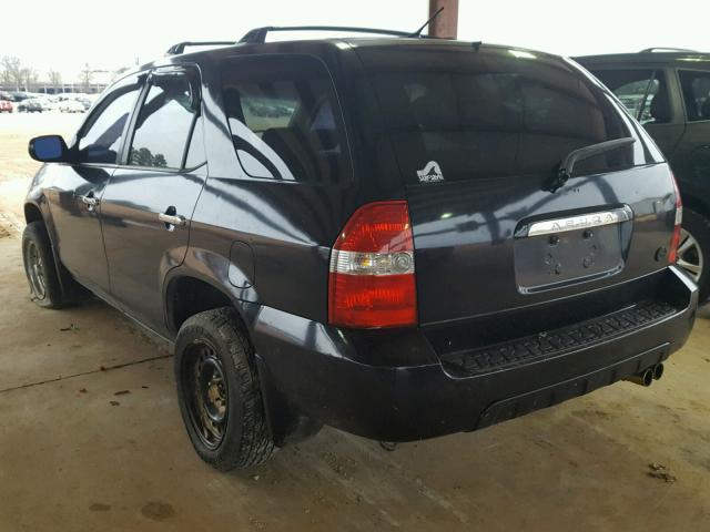 2HNYD18661H514755 - 2001 ACURA MDX TOURIN BLACK photo 3