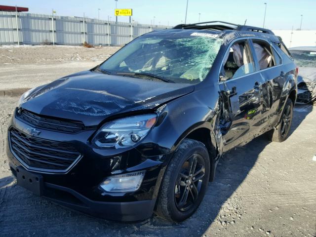 2GNALCEKXH6296100 - 2017 CHEVROLET EQUINOX LT BLACK photo 2