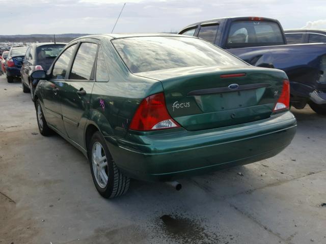 1FAHP3431YW119730 - 2000 FORD FOCUS SE GREEN photo 3