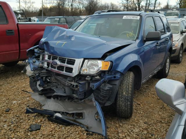 1FMCU03769KD07888 - 2009 FORD ESCAPE XLT BLUE photo 2