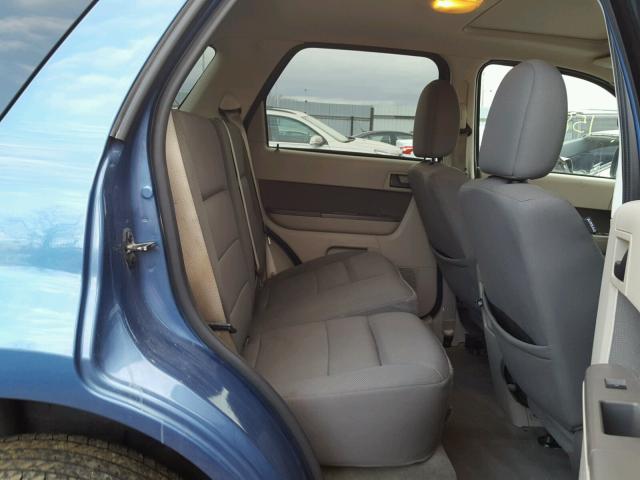 1FMCU03769KD07888 - 2009 FORD ESCAPE XLT BLUE photo 6