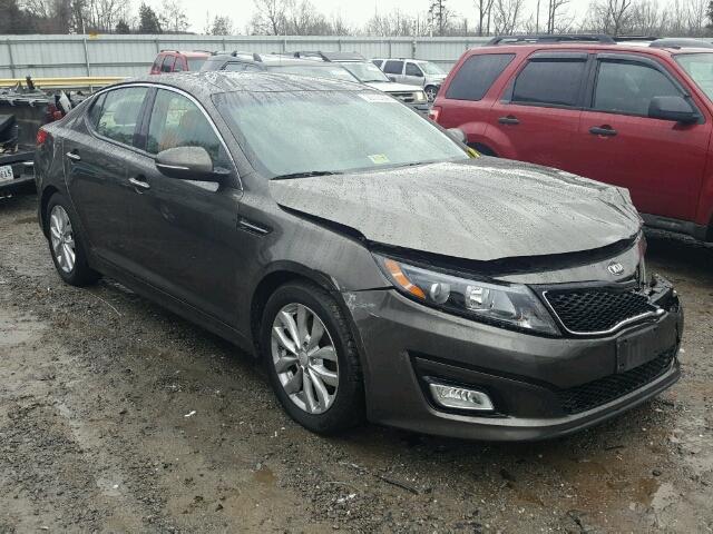 5XXGN4A71EG330352 - 2014 KIA OPTIMA EX BROWN photo 1