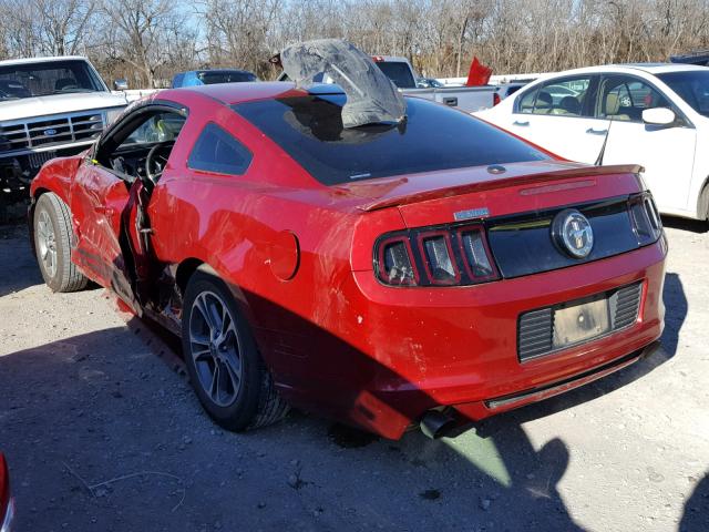 1ZVBP8AM4D5242073 - 2013 FORD MUSTANG RED photo 3