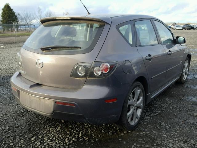 JM1BK343771700952 - 2007 MAZDA 3 HATCHBAC GRAY photo 4