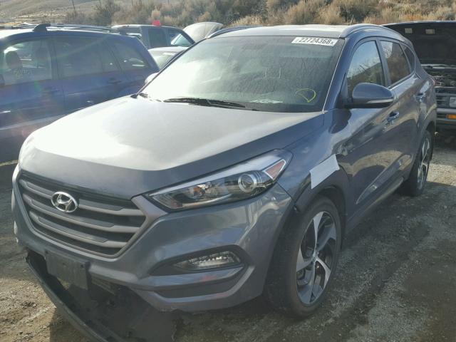 KM8J3CA2XGU129794 - 2016 HYUNDAI TUCSON LIM GRAY photo 2