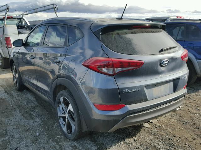 KM8J3CA2XGU129794 - 2016 HYUNDAI TUCSON LIM GRAY photo 3