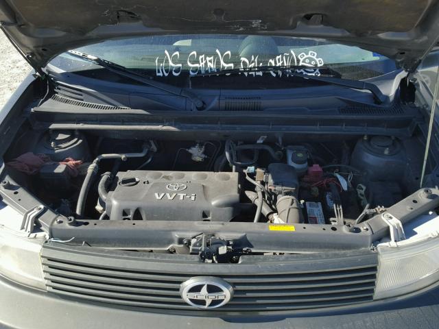 JTLKT334250186295 - 2005 TOYOTA SCION XB GRAY photo 7