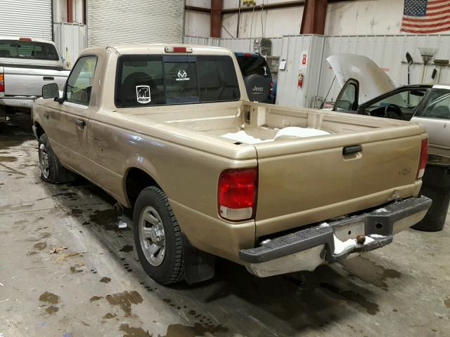 1FTYR10C0YPB94587 - 2000 FORD RANGER BEIGE photo 3