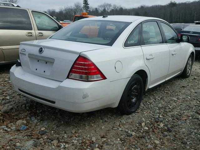 1MEFM40177G603882 - 2007 MERCURY MONTEGO LU WHITE photo 4