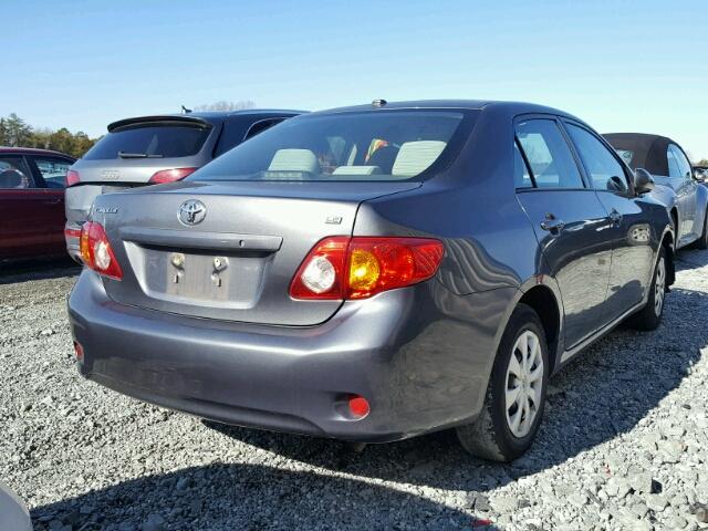 2T1BU4EE9AC504045 - 2010 TOYOTA COROLLA BA CHARCOAL photo 4