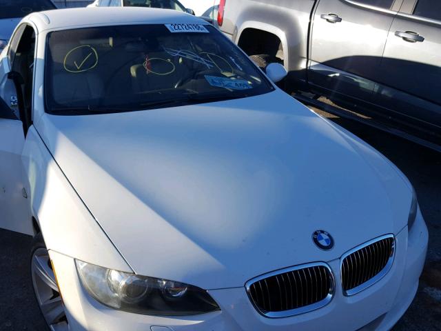 WBAWL73508PX57238 - 2008 BMW 335 I WHITE photo 9