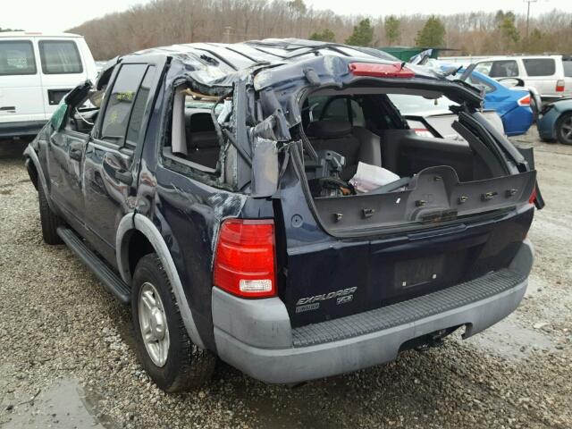 1FMDU62E92UC85192 - 2002 FORD EXPLORER X BLUE photo 3