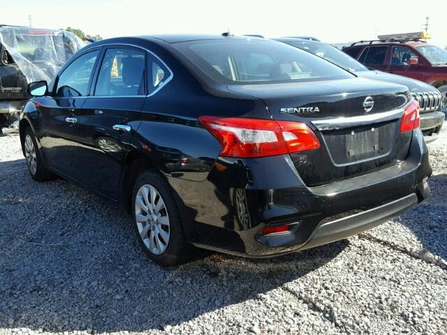 3N1AB7AP9HL682901 - 2017 NISSAN SENTRA S BLACK photo 3