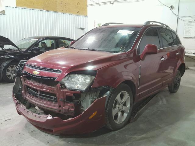 3GNAL4EK7DS551996 - 2013 CHEVROLET CAPTIVA LT RED photo 2