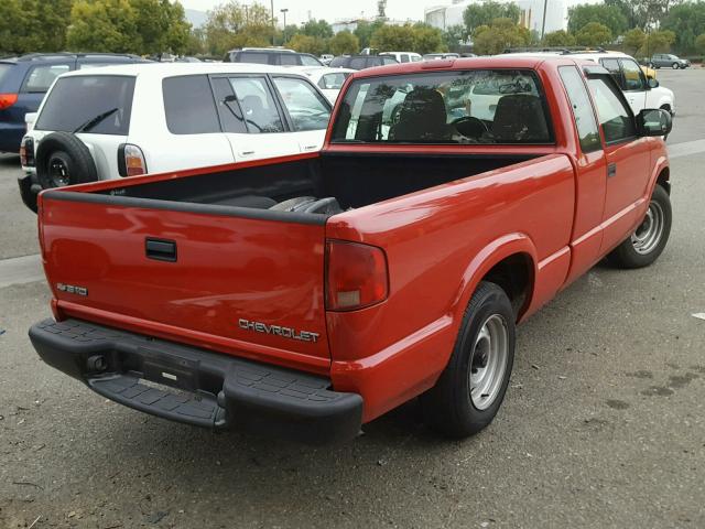 1GCCS19H638253576 - 2003 CHEVROLET S TRUCK S1 RED photo 4