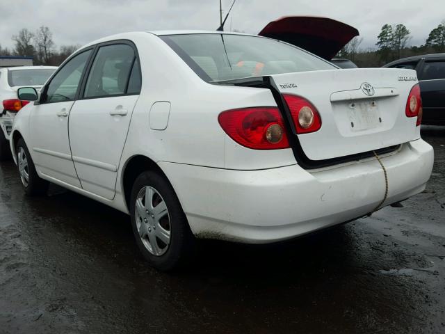 2T1BR32E15C336911 - 2005 TOYOTA COROLLA CE WHITE photo 3