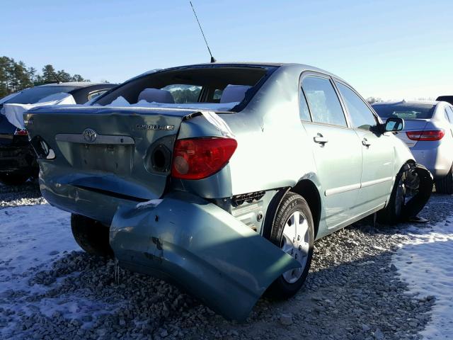 1NXBR32E55Z462011 - 2005 TOYOTA COROLLA CE GREEN photo 4