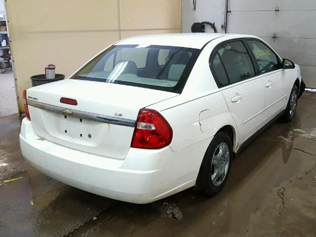 1G1ZS58F67F194427 - 2007 CHEVROLET MALIBU LS WHITE photo 4