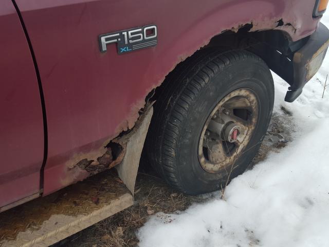 1FTEF14Y9PLA52021 - 1993 FORD F150 MAROON photo 9