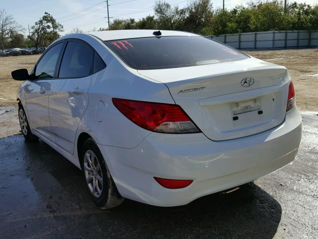 KMHCT4AE3DU288130 - 2013 HYUNDAI ACCENT GLS WHITE photo 3