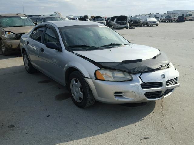 1B3EL36X93N578867 - 2003 DODGE STRATUS SE SILVER photo 1