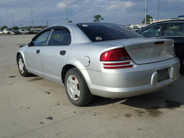 1B3EL36X93N578867 - 2003 DODGE STRATUS SE SILVER photo 3