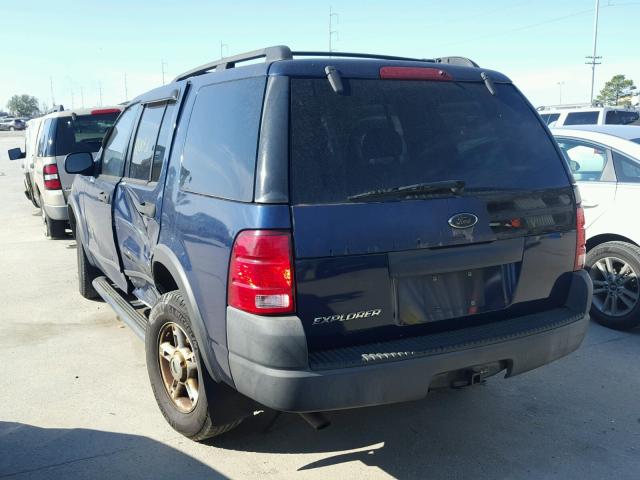 1FMZU62K74ZA35757 - 2004 FORD EXPLORER X BLUE photo 3