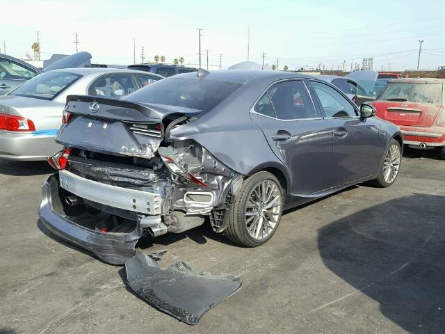 JTHBF1D20F5060539 - 2015 LEXUS IS 250 GRAY photo 4