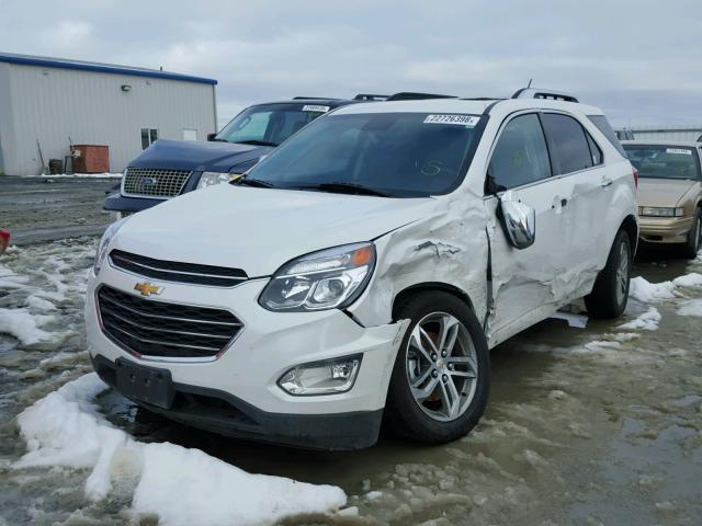 2GNFLGE35G6196006 - 2016 CHEVROLET EQUINOX LT WHITE photo 2