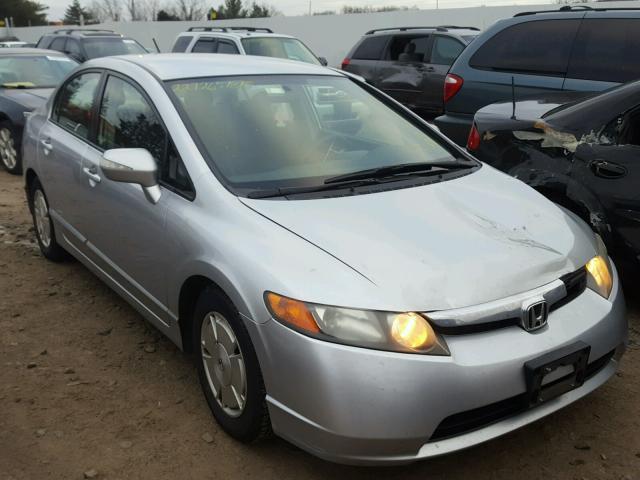 JHMFA36258S011320 - 2008 HONDA CIVIC HYBR SILVER photo 1