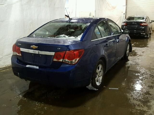 1G1PF5SC7C7177327 - 2012 CHEVROLET CRUZE LT BLUE photo 4