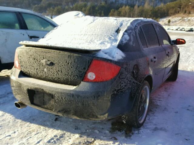 1G1AL54FX57642126 - 2005 CHEVROLET COBALT LS BLACK photo 4