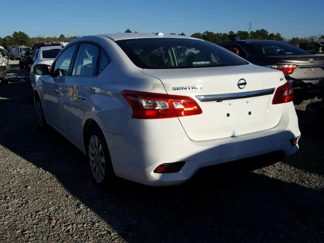 3N1AB7AP8HY329407 - 2017 NISSAN SENTRA S WHITE photo 3