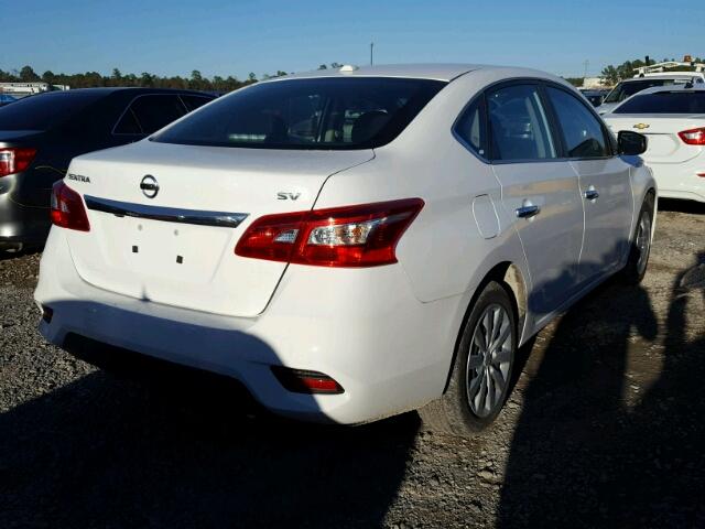 3N1AB7AP8HY329407 - 2017 NISSAN SENTRA S WHITE photo 4