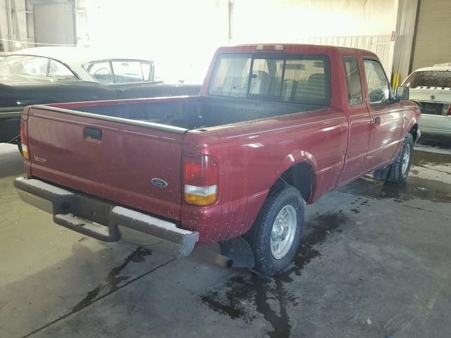 1FTCR14U9TPA19499 - 1996 FORD RANGER SUP BURGUNDY photo 4