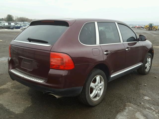 WP1AB29P44LA65222 - 2004 PORSCHE CAYENNE S BURGUNDY photo 4