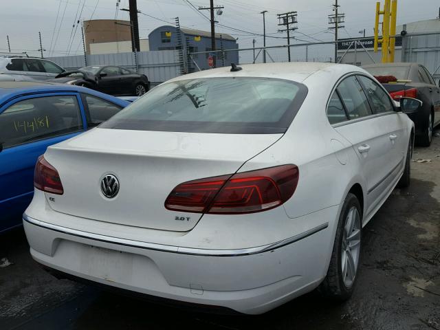 WVWBP7AN6DE535138 - 2013 VOLKSWAGEN CC SPORT WHITE photo 4