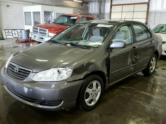 2T1BR30E75C331585 - 2005 TOYOTA COROLLA CE GRAY photo 2