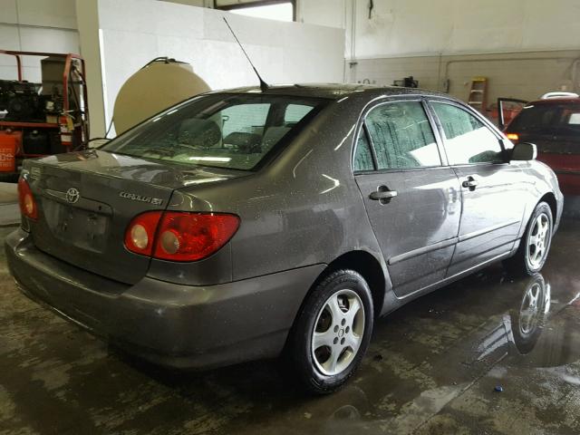 2T1BR30E75C331585 - 2005 TOYOTA COROLLA CE GRAY photo 4