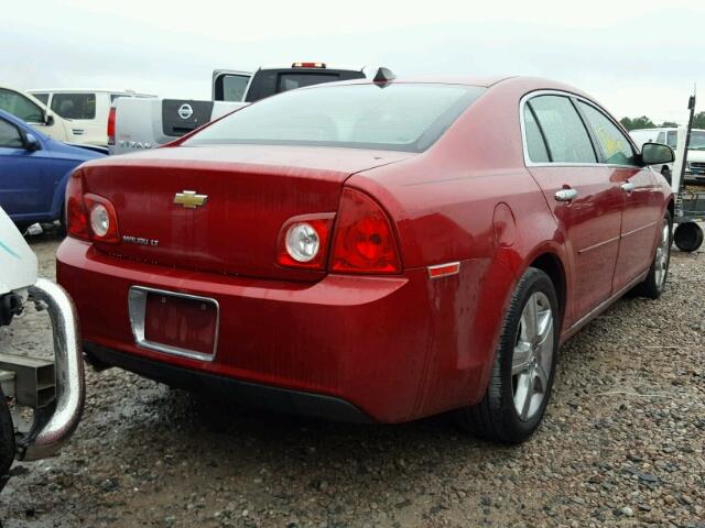 1G1ZC5E03CF226502 - 2012 CHEVROLET MALIBU 1LT RED photo 4