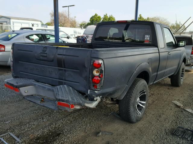 1N6DD26T44C461187 - 2004 NISSAN FRONTIER K BLACK photo 4