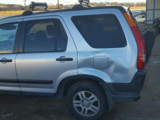 JHLRD78834C022600 - 2004 HONDA CR-V EX SILVER photo 9